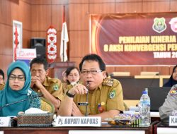 Pj Bupati Kapuas Ikuti Daring Penilaian Kinerja Pelaksanaan 8 Aksi Konvergensi Penurunan Stunting 2024