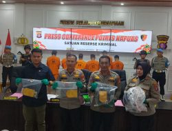 Gelar Press Release, Polres Kapuas Ungkap Kasus Pembunuhan dan Sejumlah Tindak Pidana