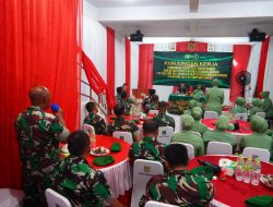 Dandim Tanah Bumbu Kunker Perdana ke Koramil Jajaran, Ingatkan Resiko Judi Online dan Narkoba