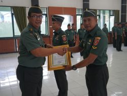 Kodim Tanah Bumbu Gelar Upacara Korps Raport Pelepasan Bintara