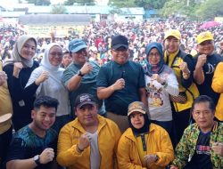 Maju Pilkada Kapuas 2024, Deklarasi Erlin Hardi – Alberkat Yadi Dibanjiri Massa