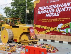 Ribuan Botol Miras Hasil KRYD Dimusnahkan
