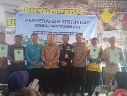 128 Sertifikat Tanah Dibagikan Untuk Korban Kebakaran di Kotabaru