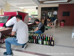 Semalam, Polda DIY Amankan 2.883 Botol Miras