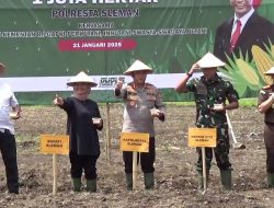 Polresta Sleman Tanam Jagung untuk Ketahanan Pangan