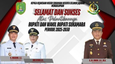 Kajari Sukamara Sampaikan Pesan Penting kepada Bupati dan Wakil Bupati Sukamara