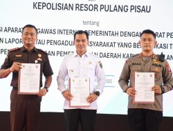 Cegah Korupsi, Pemkab Pulang Pisau Teken MoU dengan Kejari dan Polres