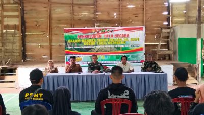 TMMD ke-123 Kodim Kotabaru Sosialisasikan Bela Negara di Desa Talusi