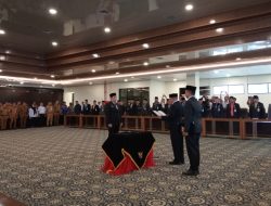 Hari Pertama Masuk Kerja, Bupati Kotabaru Lantik Pj Sekda Eka Saprudin