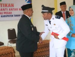 Ini Pesan Wabup Tala Kepada Kades PAW Tajau Pecah yang Baru Dilantik