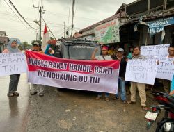 Masyarakat Handil Bakti Dukung Pengesahan Revisi UU TNI