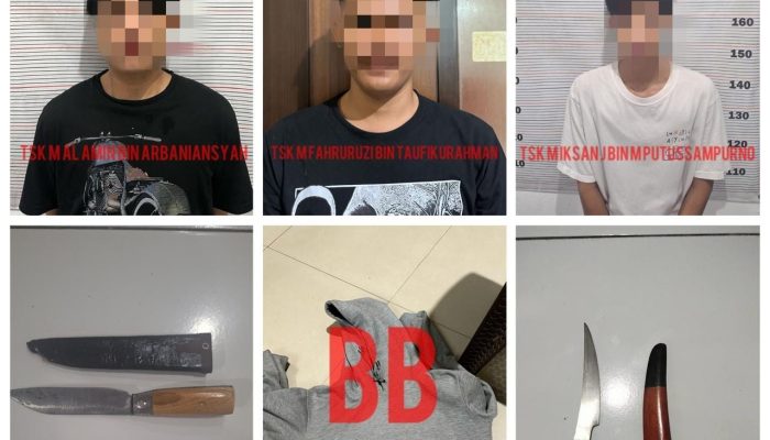 Polisi Tangkap 3 Pelaku Pengeroyokan dan Penusukan Mahasiswa di Banjarbaru