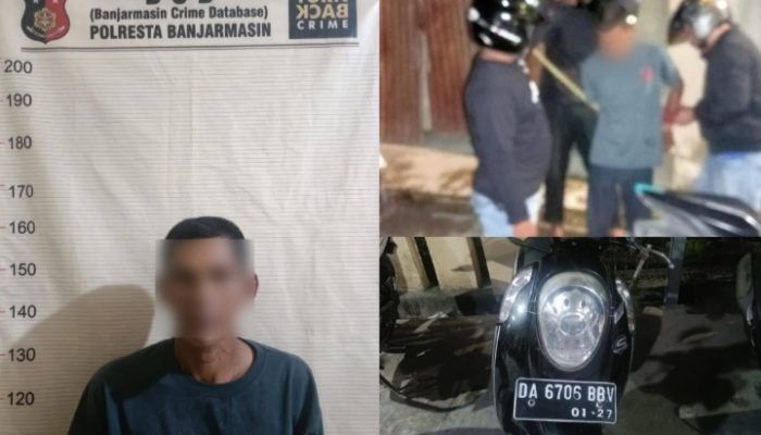 Polsek Banjarmasin Timur Ungkap Pencurian Motor dalam Kurang dari 24 Jam