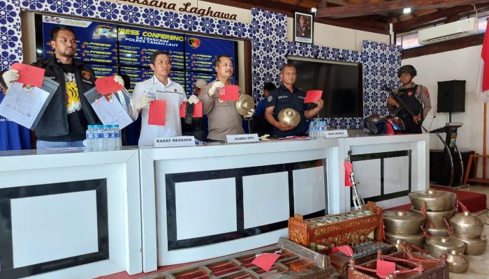 Polres Tanah Laut Ungkap 3 Kasus Menonjol: Dari Penggelapan BBM hingga Pencurian Gamelan