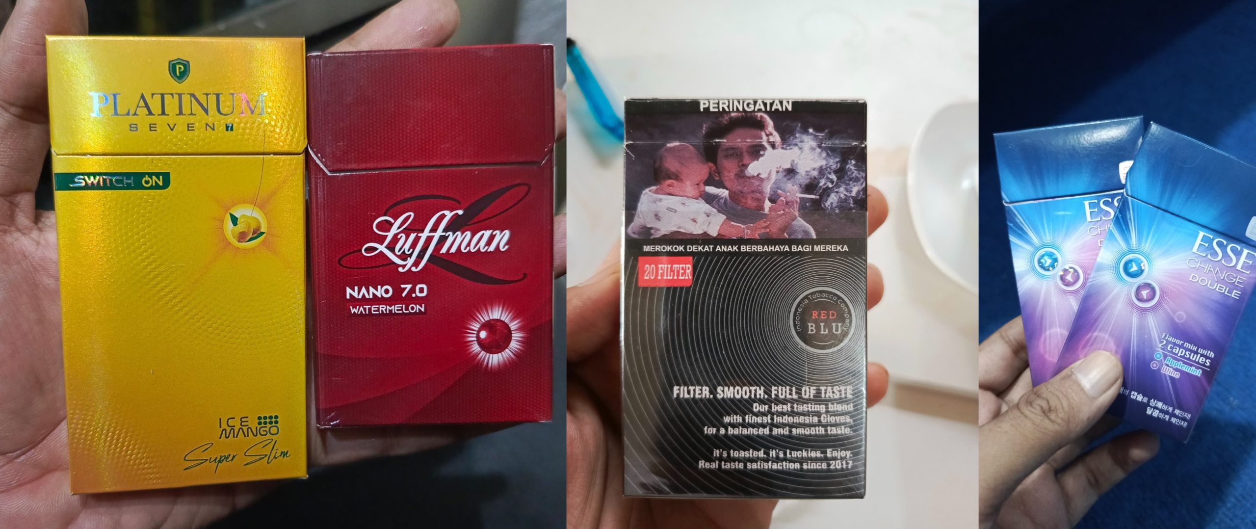 Rokok ilegal marak di Malang. Dijual murah di warung, hasil penelusuran Tim Bacakabar di beberapa titik wilayah kota Malang Jawa Timur, (Foto Dok. Agung Santoso/BK)