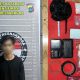 Petugas Satresnarkoba Polres Kotabaru menyita barang bukti sabu dari RPH, Senin (19/5/2025). (Dok. Humas Polres Kotabaru)