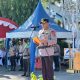 Kapolres Kotabaru memimpin Apel Kesiapsiagaan Karhutla 2025 di Lapangan Siring Laut, Senin (26/5/2025). (Dok. Humas Polres Kotabaru)