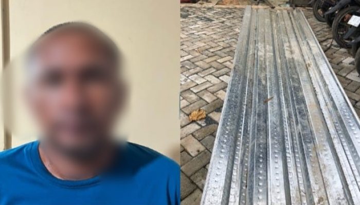 Polisi Tangkap Pencuri Besi Proyek Gedung Bappeda Tanah Bumbu, Diringkus di Paser