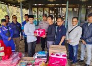 Bupati Pulang Pisau Kunjungi Korban Kebakaran di Kalawa, Serahkan Bantuan