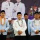 Para santri LPPTKA-BKPRMI Tanah Bumbu mengikuti Wisuda Akbar Ke-14 di Masjid Ar-Raudah, Kecamatan Simpang Empat, Minggu (25/5/2025).