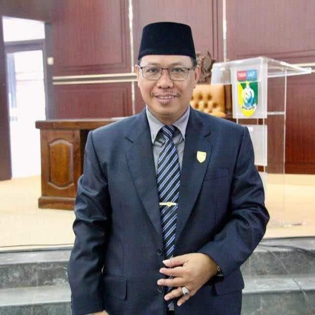 Anggota DPRD Tala H Arkani menegaskan dukungan terhadap tekad juara umum Porprov XII saat ditemui di Pelaihari, Kamis (15/5/2025).