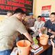 Kapolres Kotabaru bersama Kejaksaan dan BNN menyaksikan pemusnahan sabu dan Zenith dari dua kasus narkoba, Jumat (13/6/2025).