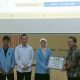 Manajemen PT Sungai Rangit Sampoerna Agro menyerahkan dana beasiswa CSR kepada Polnep Sukamara di BPG Sukamara, Sabtu (14/6/2025).