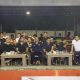 Kapolres Tanah Bumbu AKBP Arief Prasetya bersama Ketua Bhayangkari Ny. Sita Arief Prasetya menyaksikan langsung jalannya semifinal Turnamen Voli Kapolres Tanah Bumbu Cup 2025.