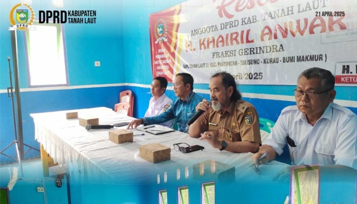 Serap Aspirasi Warga, Ketua DPRD Tanah Laut Gelar Reses di Desa Tabanio