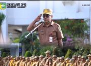 Sekretariat DPRD Tanah Laut Pimpin Apel Gabungan ASN