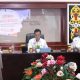 Plt. Sekda Mura, Sarwo Mintarjo (tengah), memimpin Rapat Koordinasi Pra Forum Satu Data Indonesia didampingi pejabat Diskominfo SP dan perwakilan BPS Murung Raya, Rabu (25/6/2025).