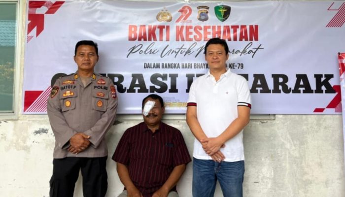 Polres Tanah Bumbu Gelar Operasi Katarak Gratis Sambut Hari Bhayangkara ke-79