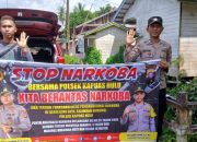 Ingatkan Bahaya Narkoba, Personil Polsek Kapuas Hulu Beri Imbauan ke Warga Desa