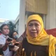 Gubernur Jatim Khofifah Indar Parawansa menyatakan siap memenuhi panggilan KPK sebagai saksi dalam kasus dugaan korupsi dana hibah Pokmas, Senin (30/6/2025). (Foto Istimewa)
