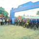 Peserta Fun Bike HUT ke-5 Laskar Merah Putih antusias ikuti gowes bareng sejauh 30 km dari Km 2,5 hingga Bundaran Kuranji, Tanah Bumbu, Sabtu (12/7/2025).