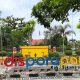 Plang nama Kantor Dinas Pemuda, Olahraga, dan Pariwisata (Disporapar) Kabupaten Sukamara, lokasi pendaftaran peserta Lomba Keterampilan Baris Berbaris (LKBB) 2025.