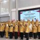 Bupati Pulang Pisau H. Ahmad Rifa’i mengukuhkan pengurus Dekranasda periode 2025–2030 di Aula Banama Tingang, Selasa (17/6/2025).