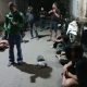 Petugas Polsek Banjarmasin Selatan mengamankan 16 pemuda beserta barang bukti minuman keras saat razia dini hari di Jalan Lingkar Dalam, Minggu (20/7/2025).