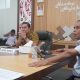 Wakil Bupati Pulang Pisau H. Ahmad Jayadikarta memimpin rapat penyempurnaan rancangan Perbup tentang pengelolaan bantaran sungai dan angkutan air di Ruang Rapat Bupati, Senin (21/7/2025).