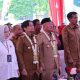 Gubernur Kalimantan Selatan H. Muhidin bersama Forkopimda dan Bupati Banjar H. Saidi Mansyur saat meninjau Koperasi Merah Putih di Desa Indrasari, percontohan koperasi nasional yang diresmikan Presiden Prabowo secara hybrid, Senin (21/7/2025).