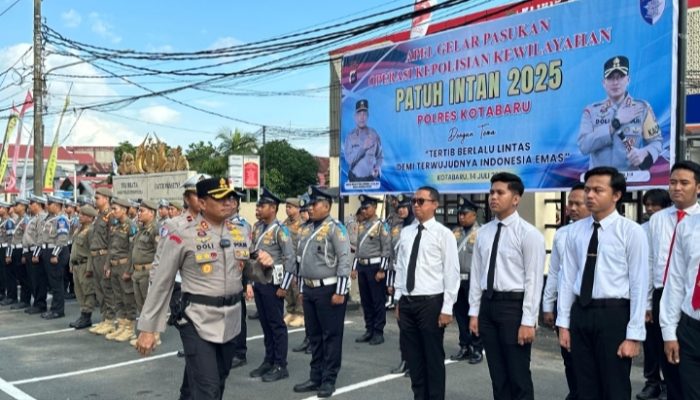 Polres Kotabaru Gelar Apel Operasi Patuh Intan 2025