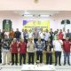 Miguhartaku (tengah) resmi ditetapkan sebagai Ketua KONI Pulang Pisau masa bhakti 2025–2029 dalam Musorkab yang digelar di Aula Kantor Disbudporapar, Kamis (3/7).