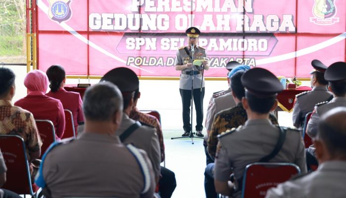 Kapolda DIY Resmikan Gedung Olahraga dan Buka Pendidikan Tamtama Polri di SPN Selopamioro