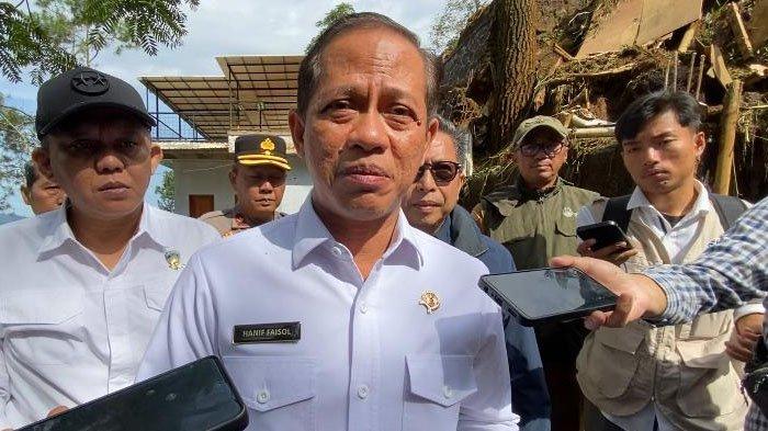 Menteri Lingkungan Hidup Hanif Faisol menegaskan akan menindak tegas pemilik vila yang menyebabkan longsor di kawasan Cisarua, Bogor. (Foto: Istimewa)