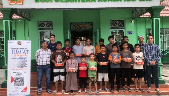 Peduli Sosial, BRI Cabang Kuala Kapuas Berbagi ke Anak Panti dan Warga