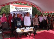 Bupati Sukamara Letakkan Batu Pertama Pembangunan Gedung SPPG Polres Sukamara