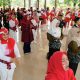 Ket Foto : Kegiatan lomba senam Universal Line Dance (ULD) di Pendopo RTH Kijang Mas, Pelaihari, Kamis (7/8/2025).