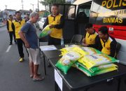 Polres Bantul Salurkan 1 Ton Beras Murah Saat CFD