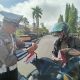Petugas Sat Lantas Polres Barito Kuala membagikan dan memasang bendera Merah Putih pada kendaraan pengendara di Marabahan, Senin (11/8/2025).