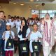 RCEO BSI Kalimantan Sefudin Suria Hidayat berfoto bersama anak-anak yatim-dhuafa usai nonton bareng film Panggil Aku Ayah di Kota Cinema Mall Banjarmasin, Kamis (14/8/2025).